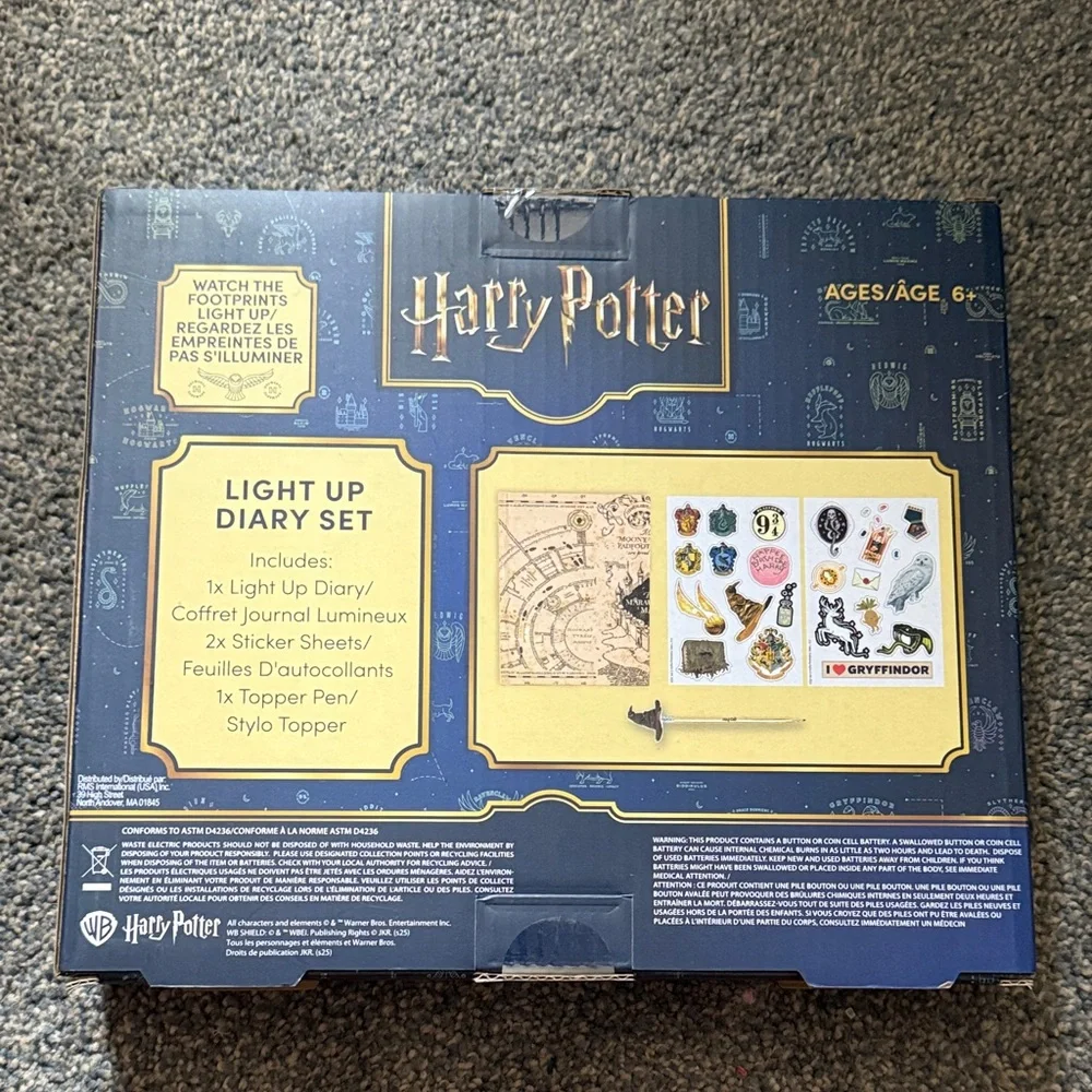 Harry Potter Light Up Marauders Map Diary Set